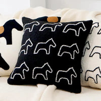 Housse de Coussin Cheval