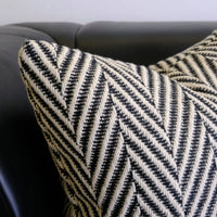 Housse de Coussin Géométrique Noir et Blanc