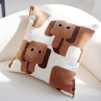 Housse de Coussin Motif Animal