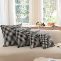 Housse de Coussin Pied de Poule